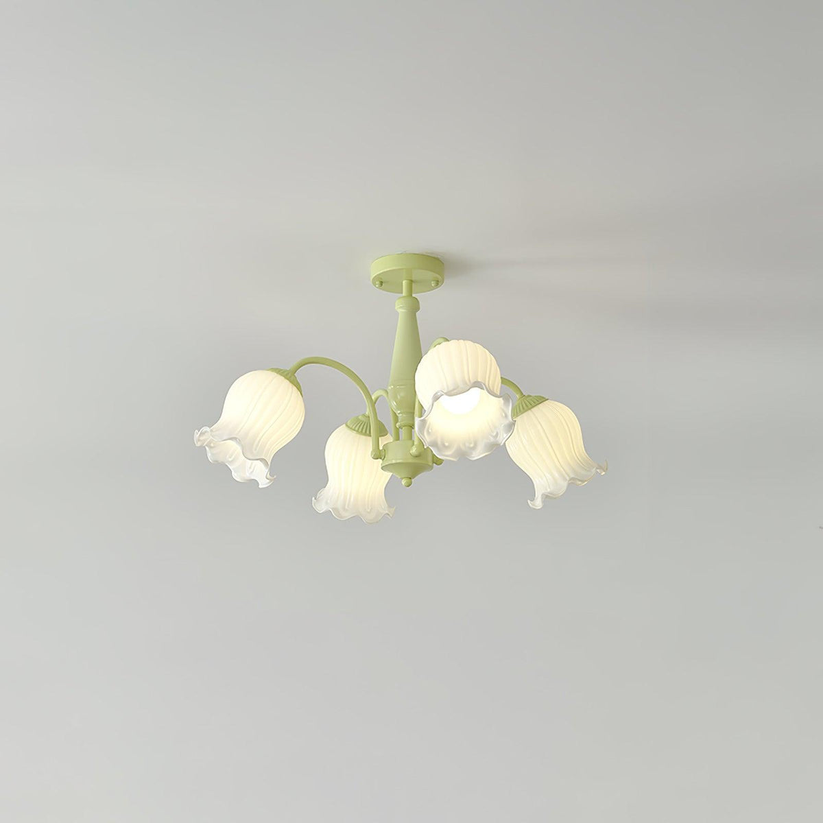 Lustre Bouquet en verre et résine – vue 3