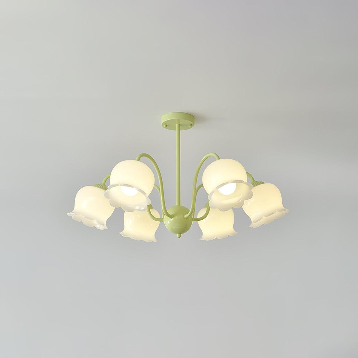 Lustre Bouquet en verre et résine – vue 5