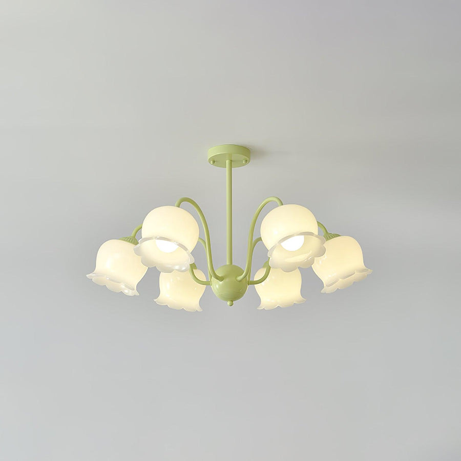 Lustre Bouquet en verre et résine – vue 5