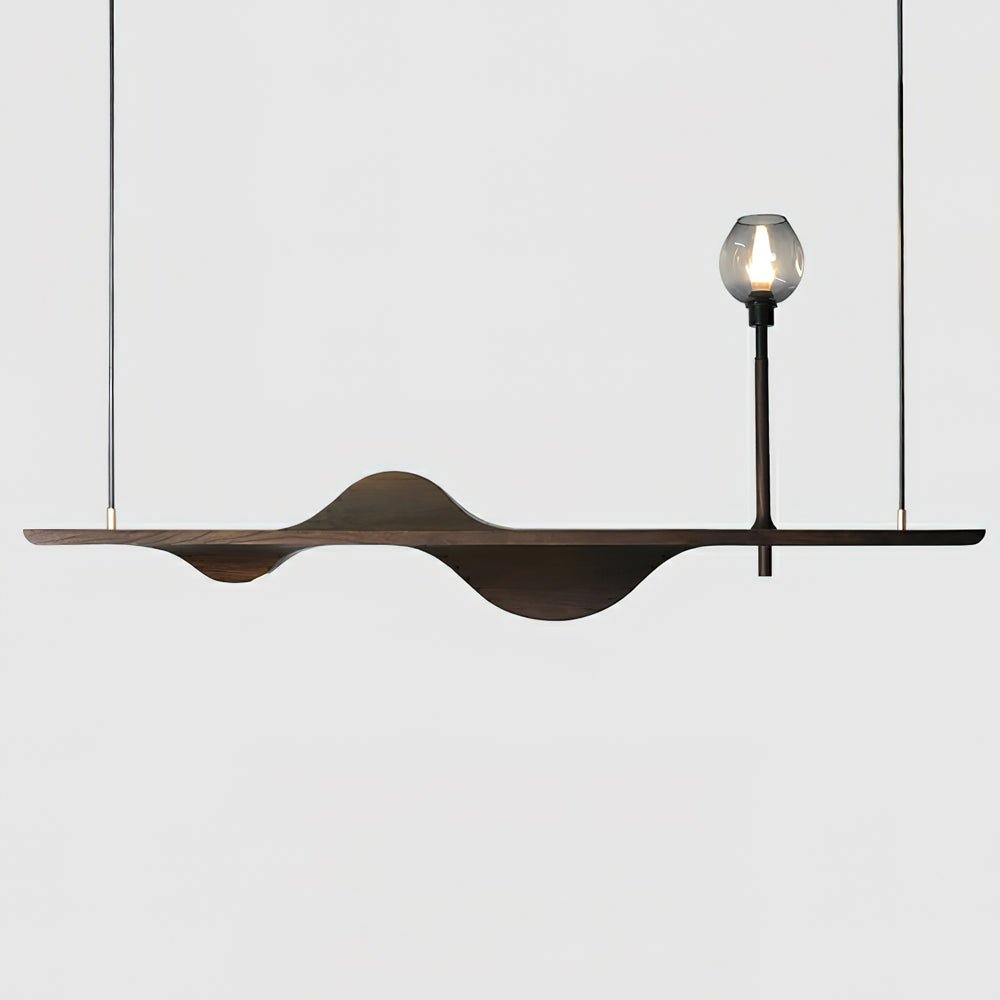 Lustre Pomone en bois et verre – vue 14