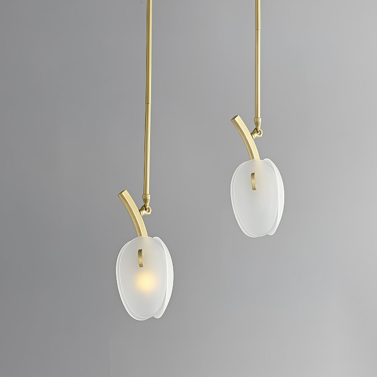 Lustre Anthracite en verre et métal – vue 56