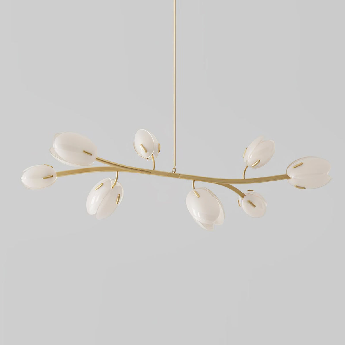 Lustre Anthracite en verre et métal – vue 5