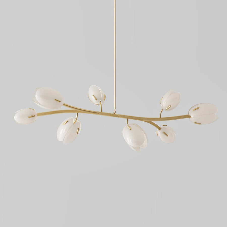 Lustre Anthracite en verre et métal – vue 5