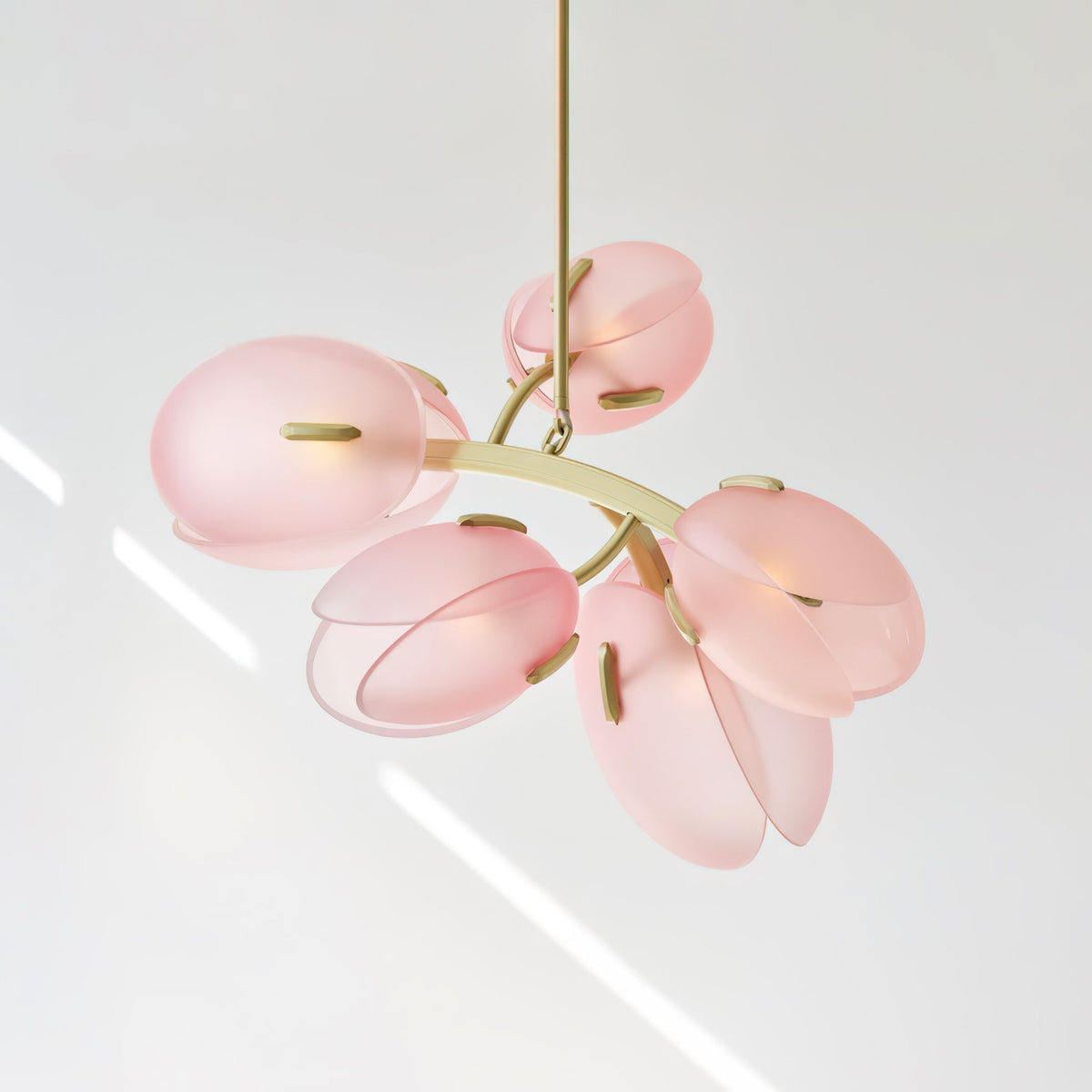 Lustre Anthracite en verre et métal – vue 4