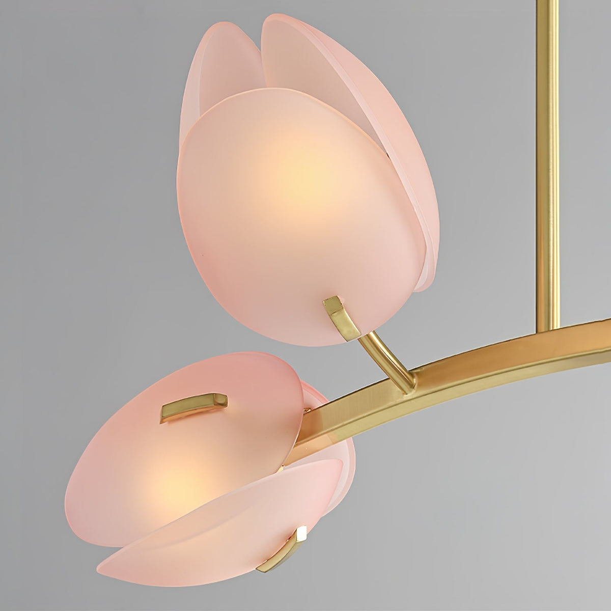 Lustre Anthracite en verre et métal – vue 10