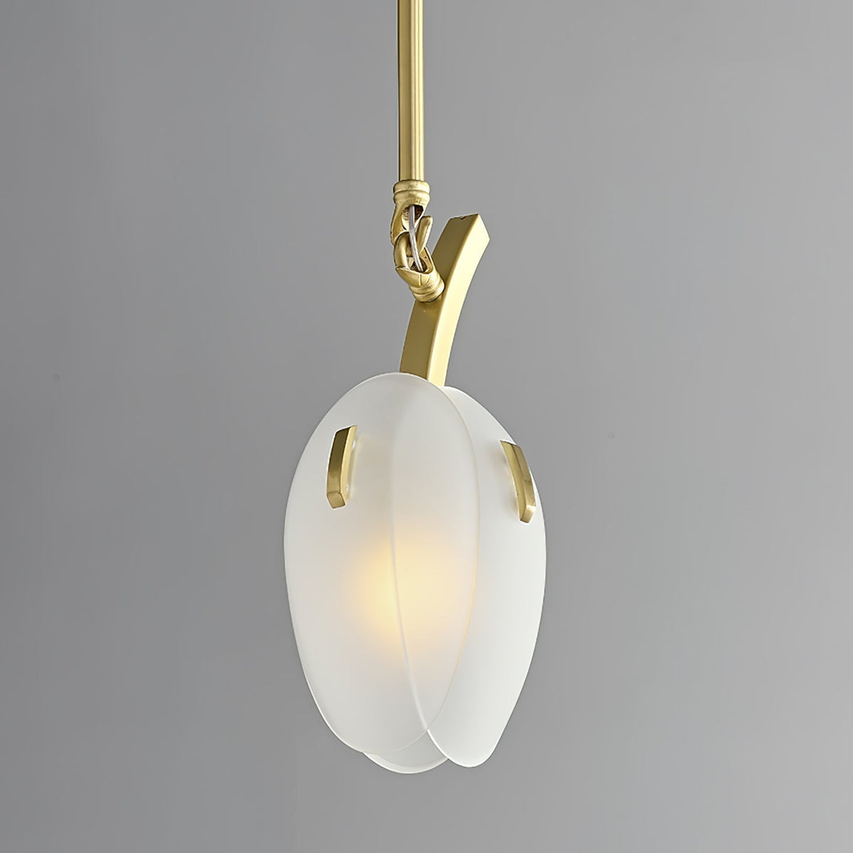 Lustre Anthracite en verre et métal – vue 11