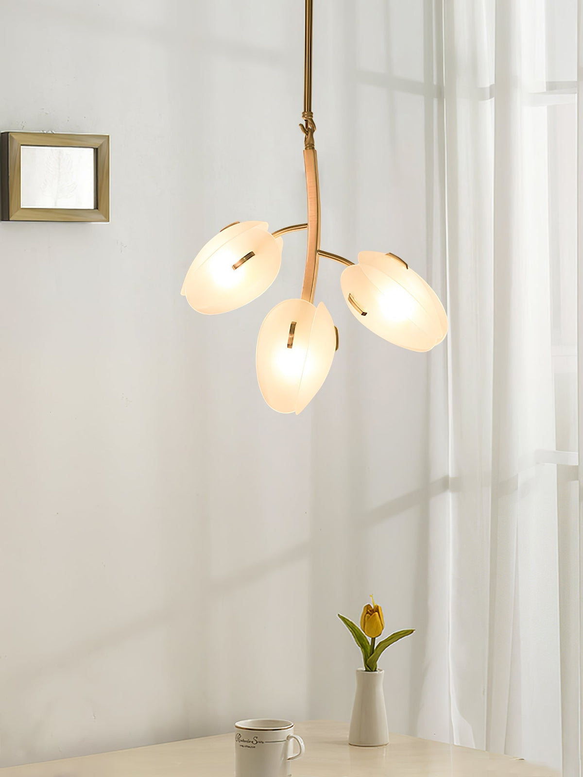 Lustre Anthracite en verre et métal – vue 24
