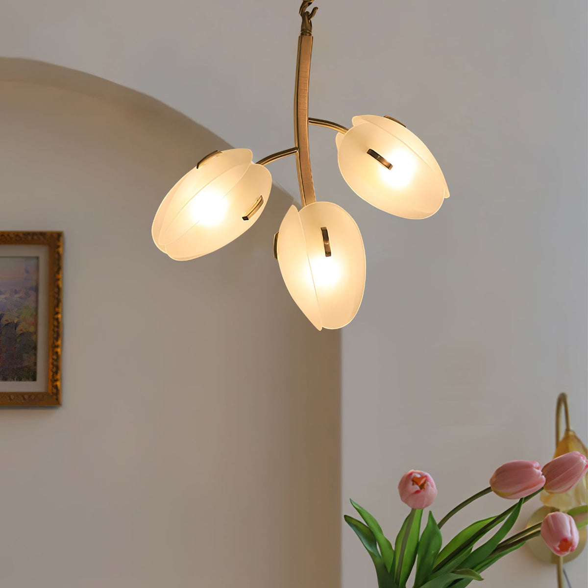 Lustre Anthracite en verre et métal – vue 64