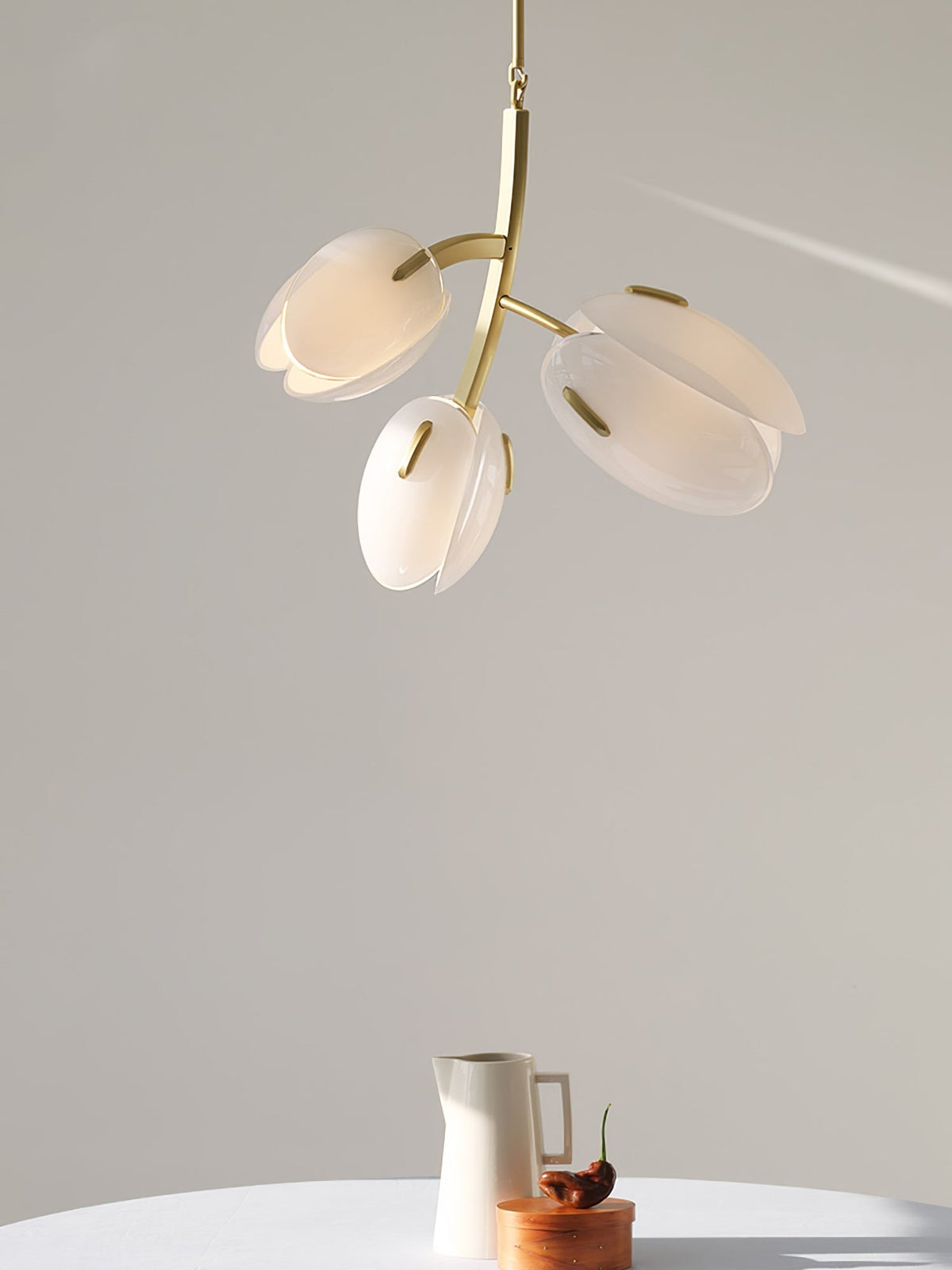Lustre Anthracite en verre et métal – vue 30