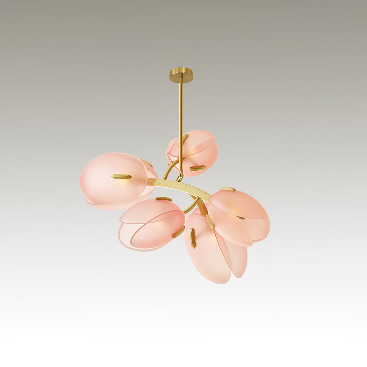 Lustre Anthracite en verre et métal – vue 12