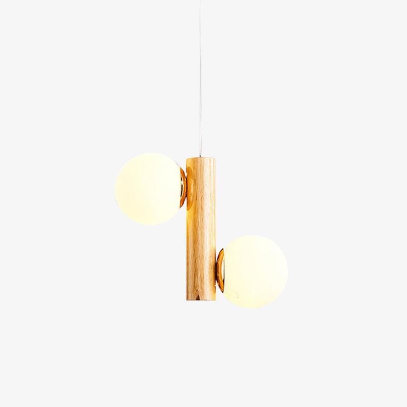 Suspension Yeuse en bois et verre – vue 11