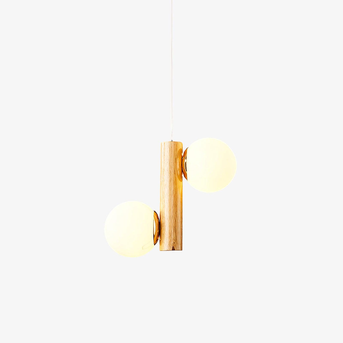 Suspension Yeuse en bois et verre – vue 10