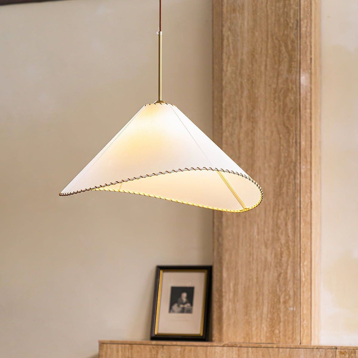 Suspension Lourmarin en tissu et métal – vue 3