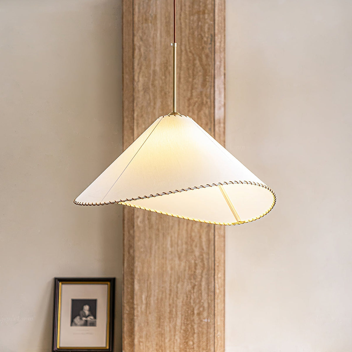 Suspension Lourmarin en tissu et métal – vue 7