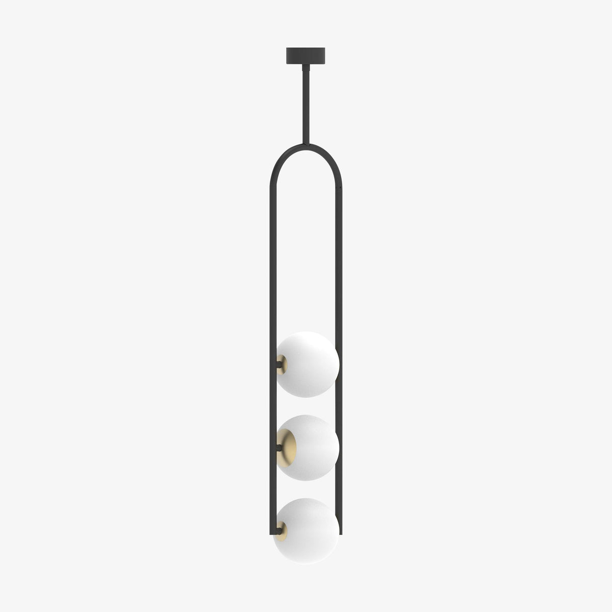 Suspension Musette en verre et fer – vue 6