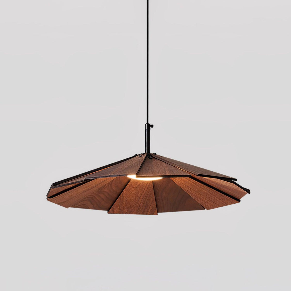 Suspension Sarcelle en bois et métal – vue 2