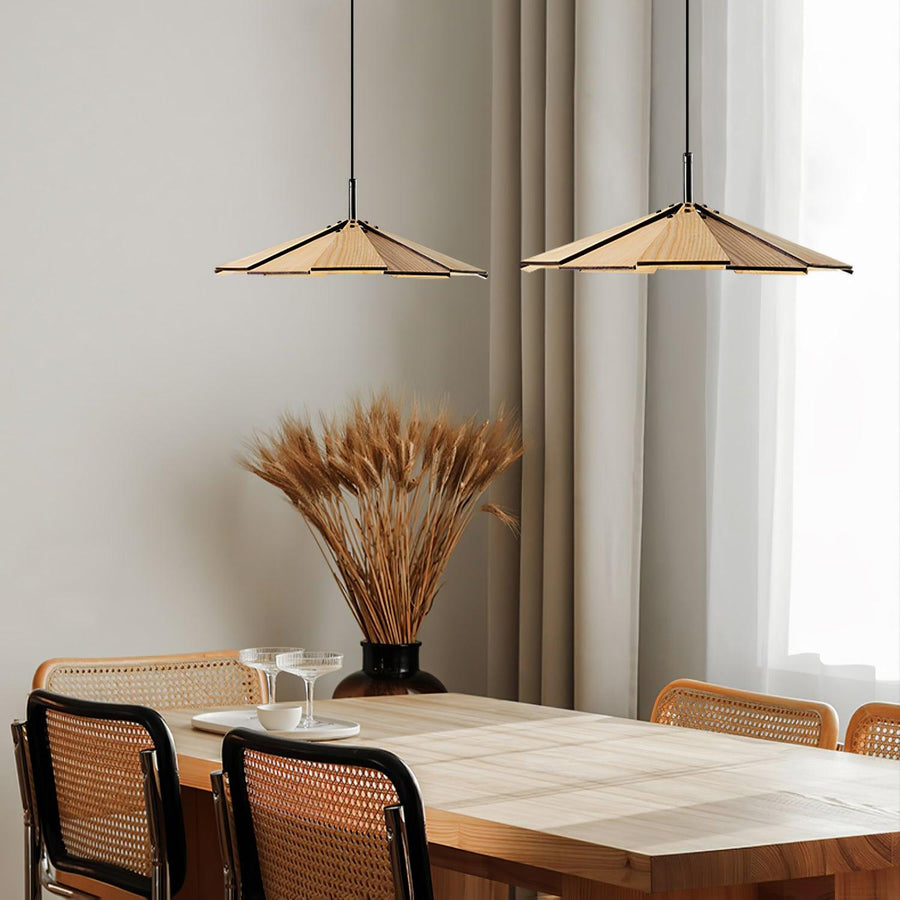 Suspension Sarcelle en bois et métal – vue 5