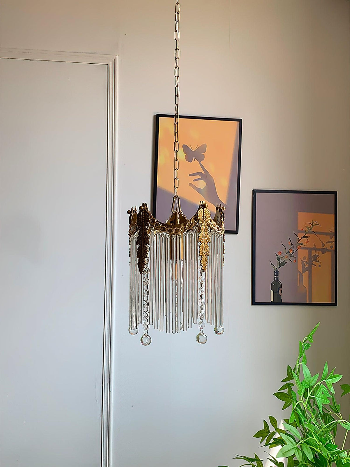 Suspension Phébus en verre et fer – vue 24