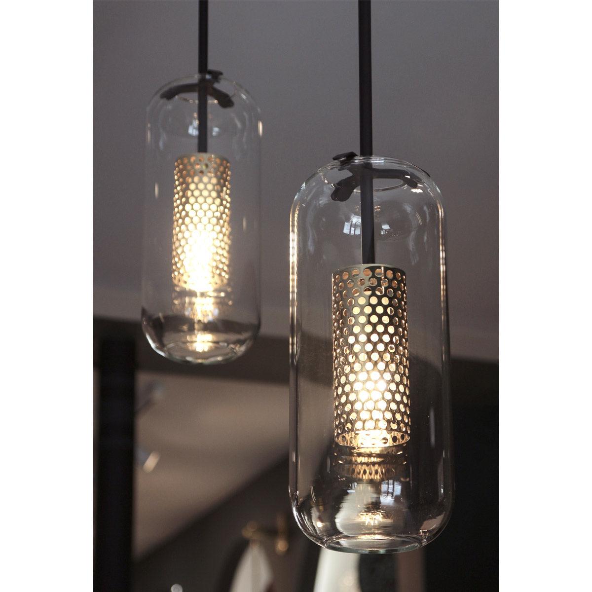 Suspension Ursule en verre et laiton – vue 32