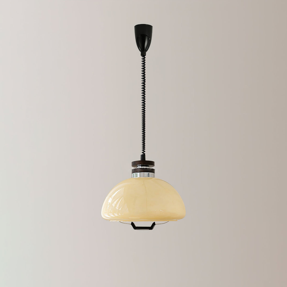 Suspension Éventail en bois et verre – vue 17