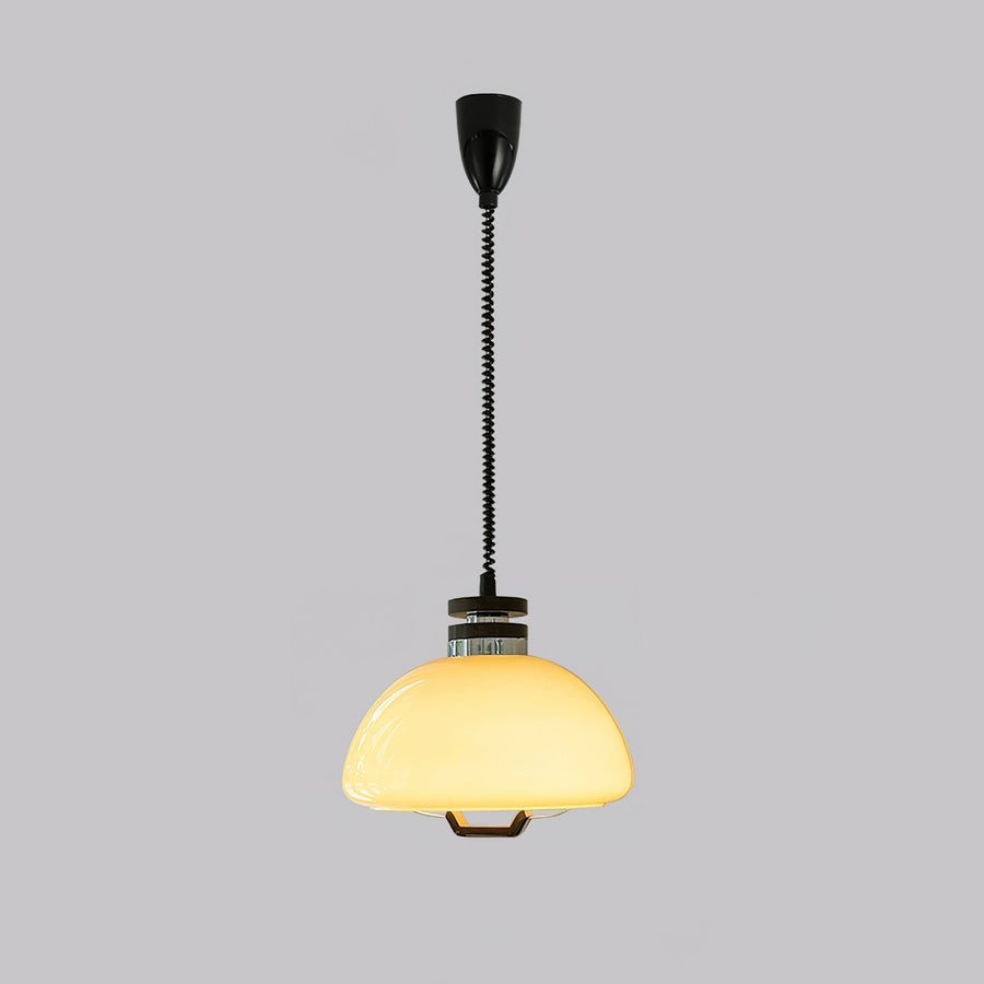 Suspension Éventail en bois et verre – vue 3