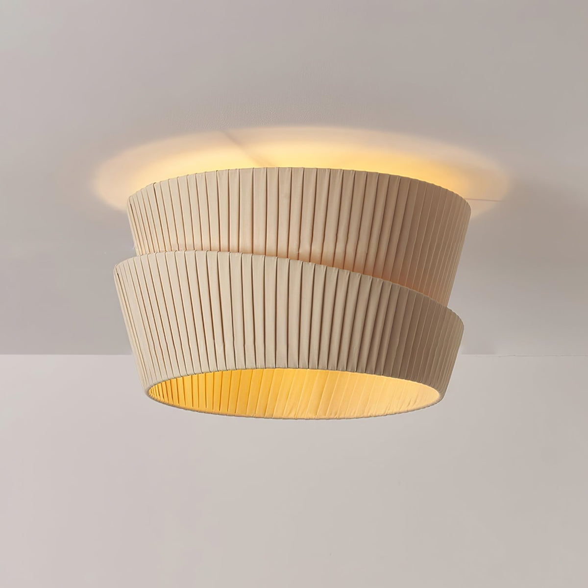 Plafonnier Escarboucle en tissu et fer – vue 3