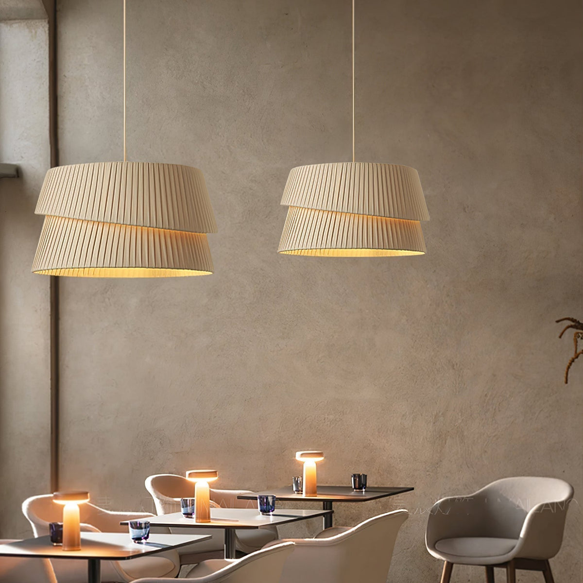 Suspension Tilleul en tissu et fer – vue 9
