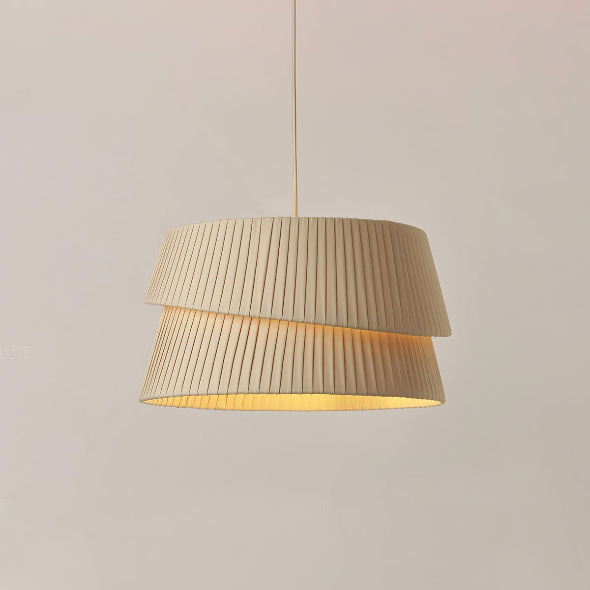 Suspension Tilleul en tissu et fer – vue 14