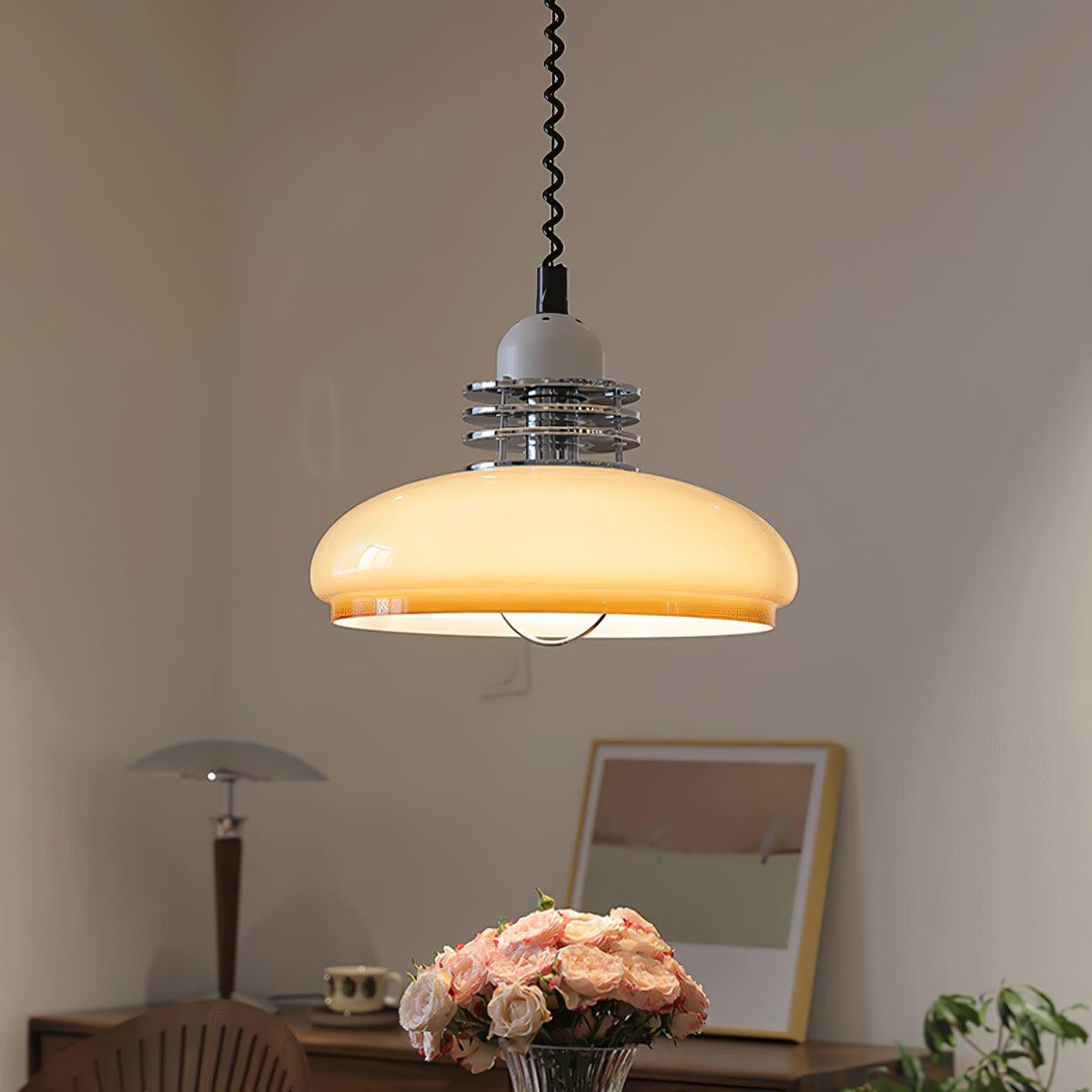 Suspension Bivouac en verre et métal – vue 16