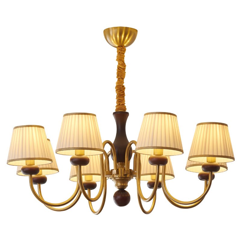 Lustre Havre en bois et tissu – vue 6