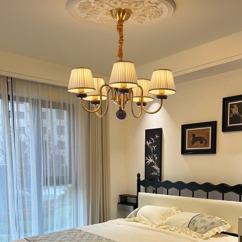 Lustre Havre en bois et tissu – vue 12
