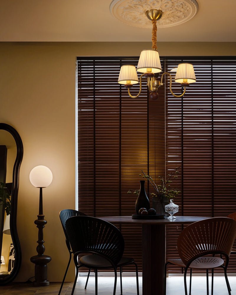 Lustre Havre en bois et tissu – vue 15