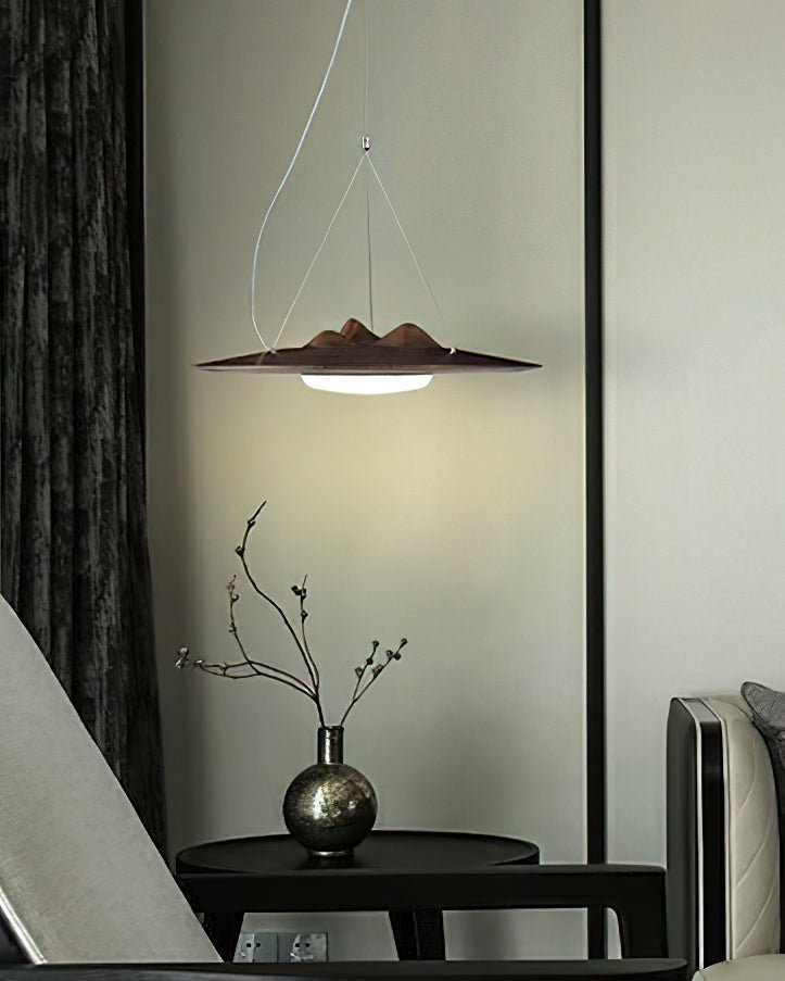 Suspension Ormeau en bois et métal – vue 16