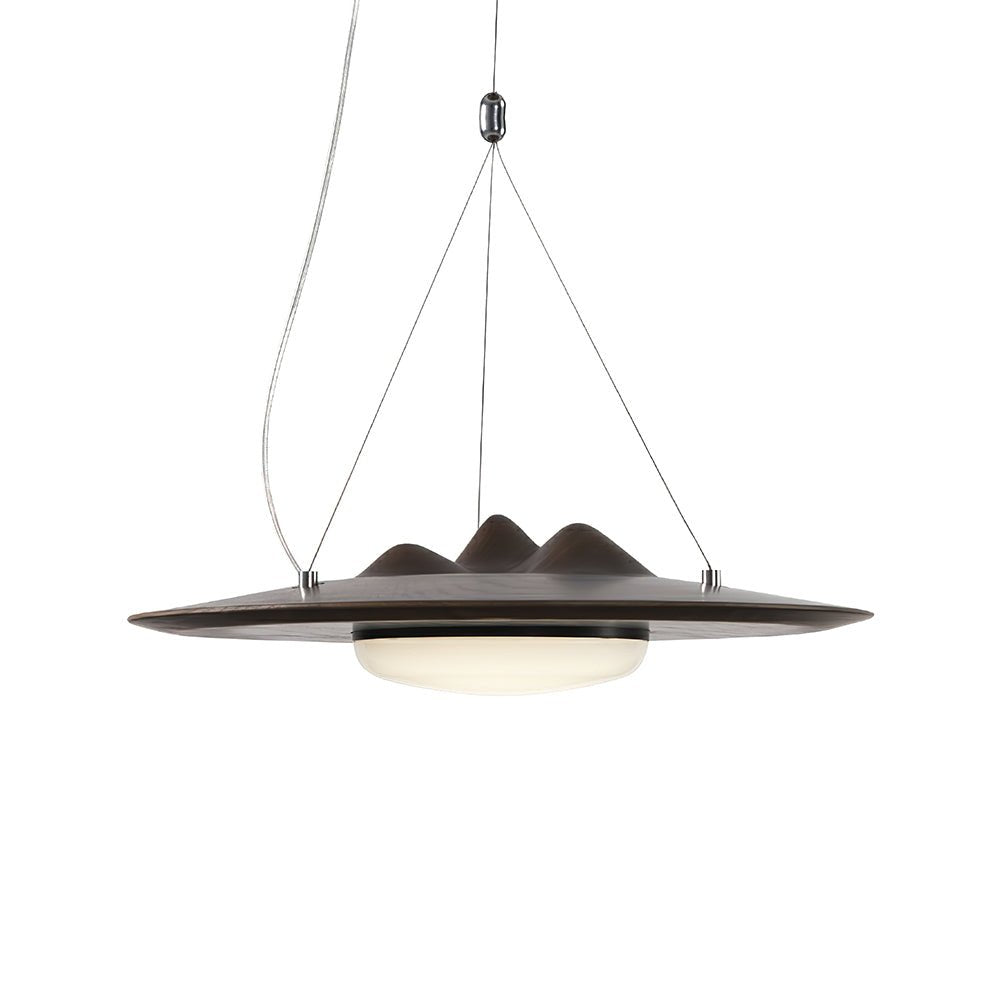 Suspension Ormeau en bois et métal – vue 20