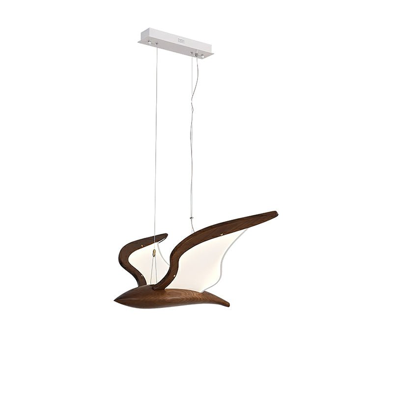 Lustre Mélusine en bois et métal – vue 30