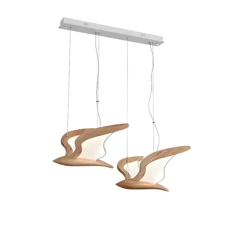 Lustre Mélusine en bois et métal – vue 22