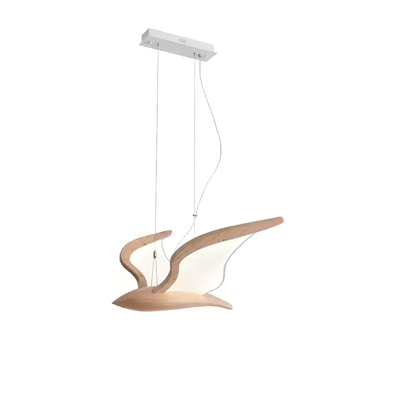 Lustre Mélusine en bois et métal – vue 20