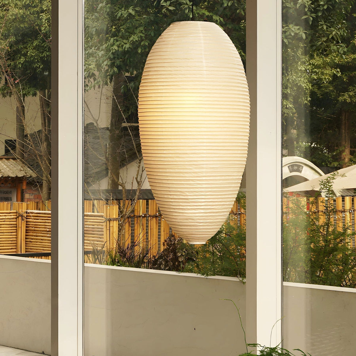 Suspension Odile en bambou et métal – vue 26
