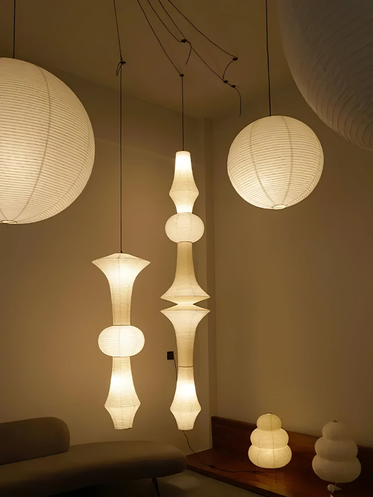 Suspension Égérie en papier et métal – vue 41