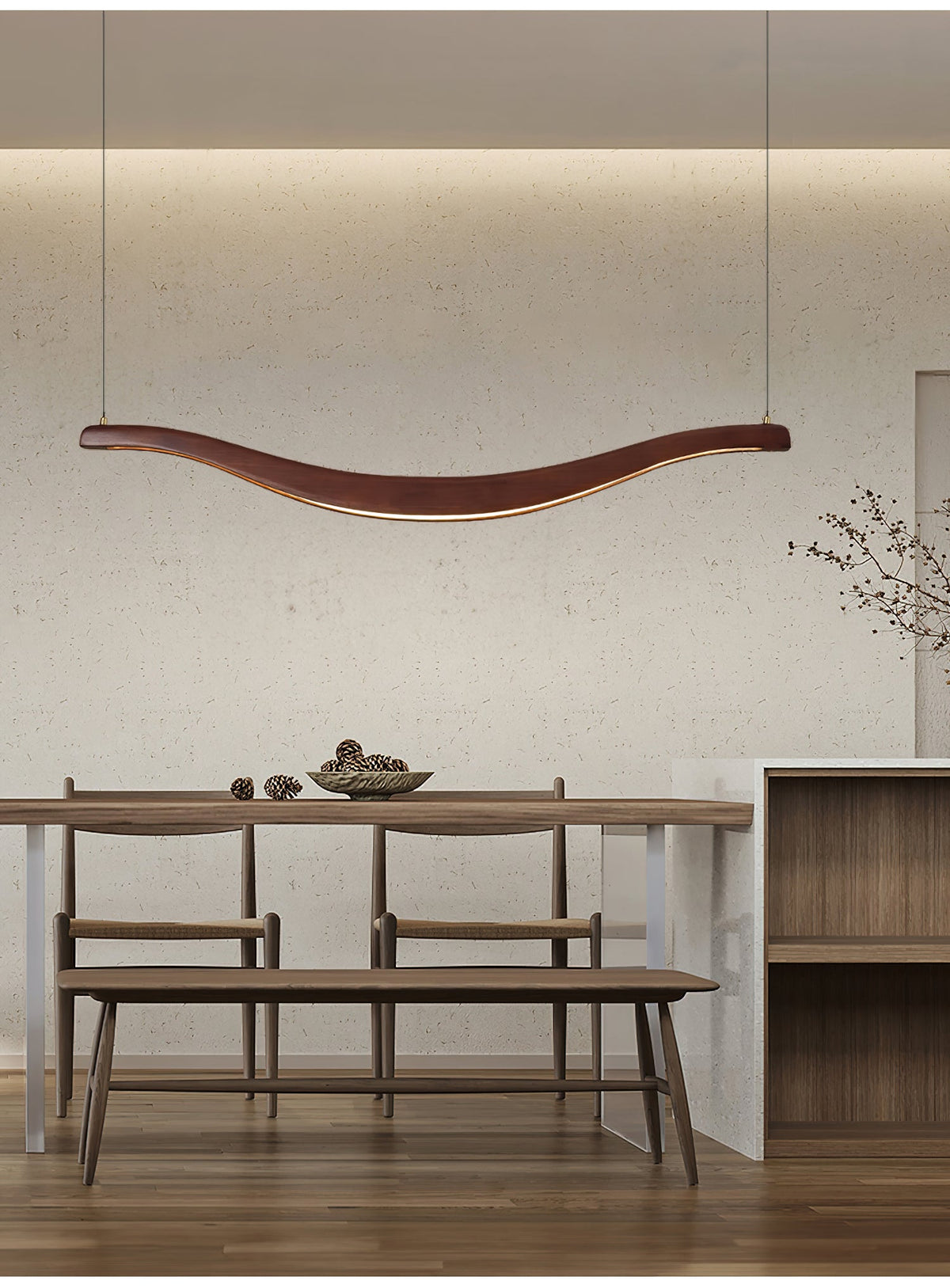 Lustre Pastel en bois et métal – vue 13