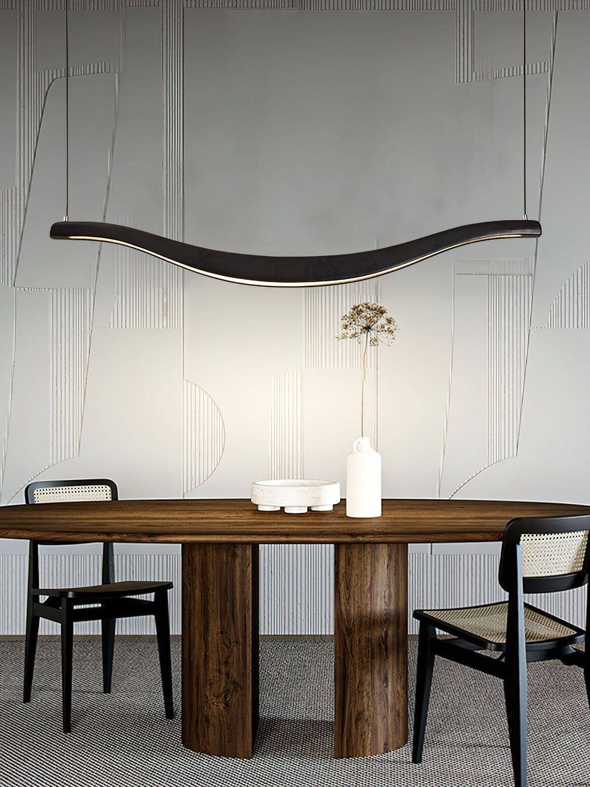 Lustre Pastel en bois et métal – vue 3