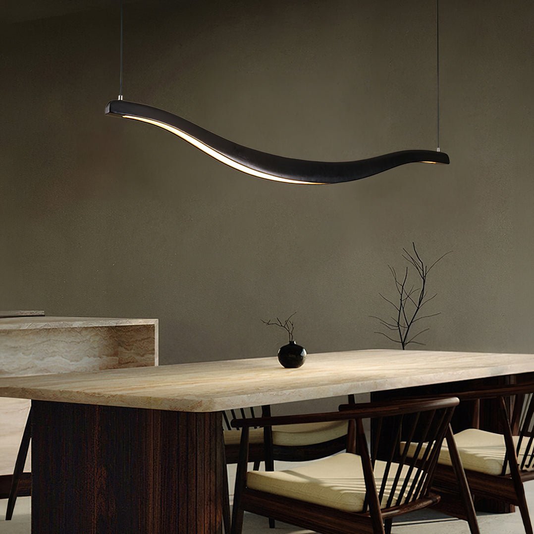 Lustre Pastel en bois et métal – vue 10