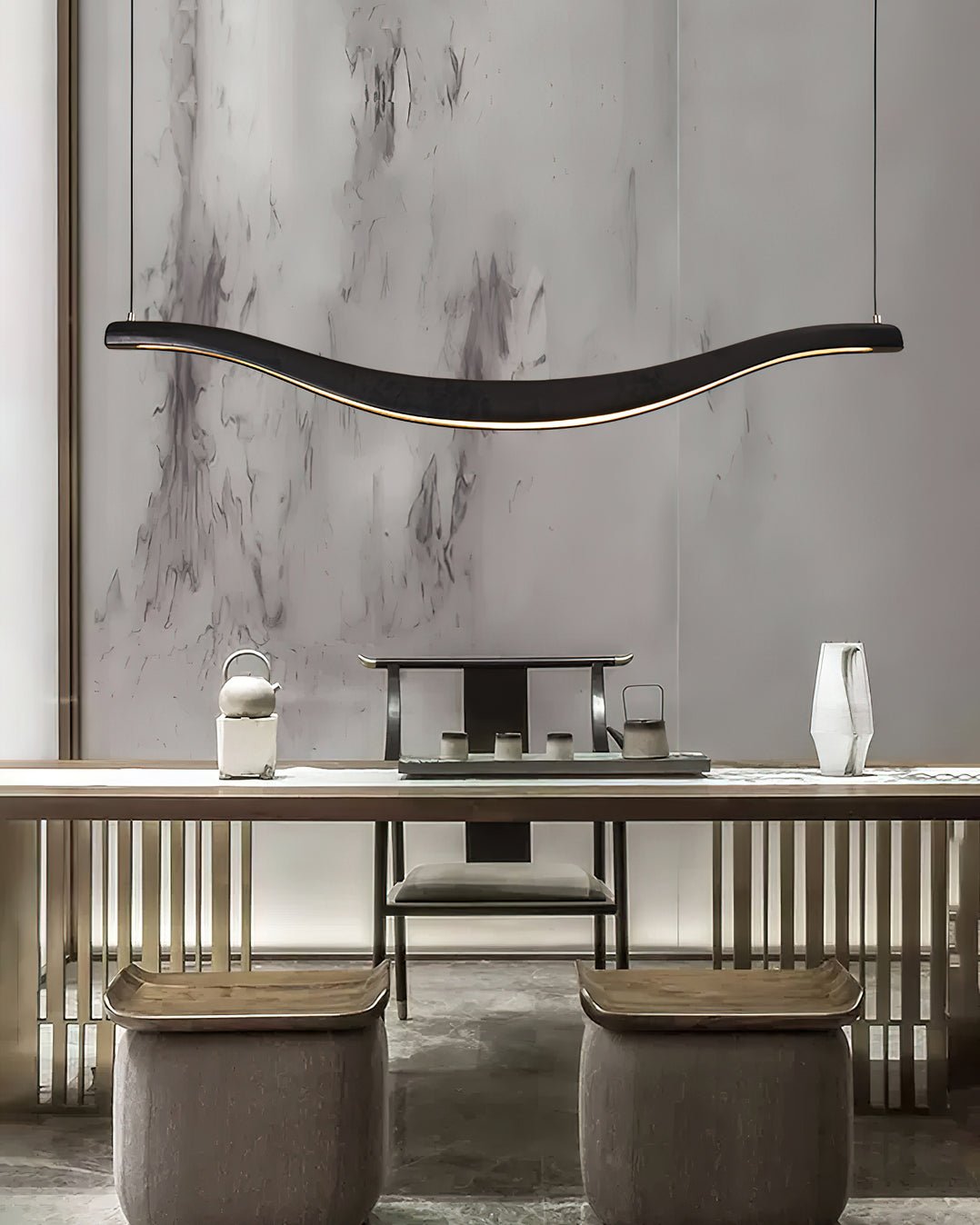 Lustre Pastel en bois et métal – vue 18