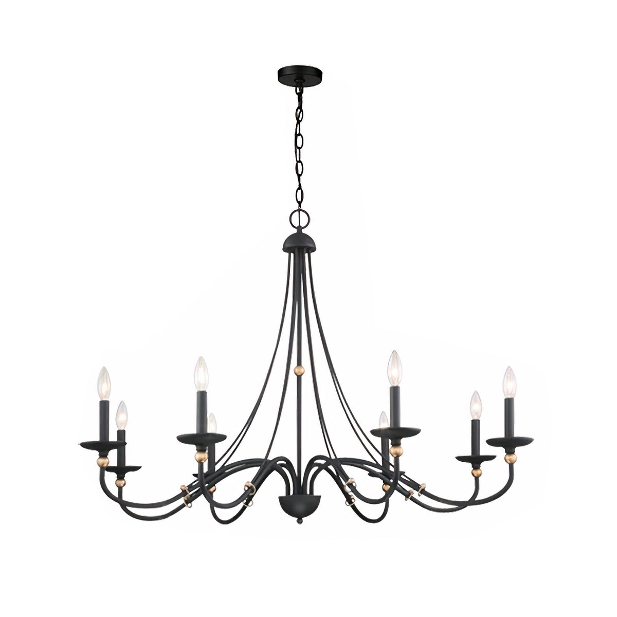 Lustre Abbaye en laiton – vue 34