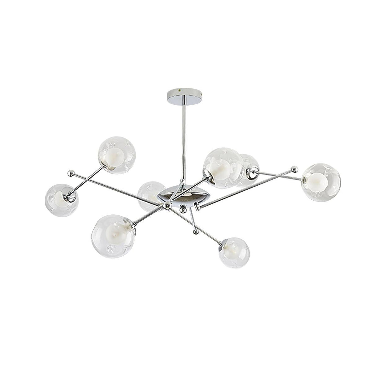 Lustre Érable en verre et métal – vue 8