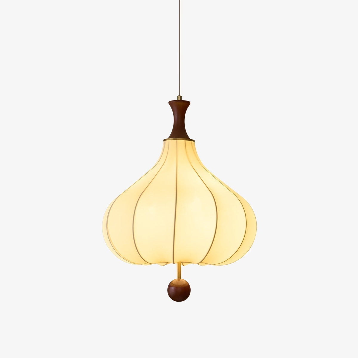 Suspension Eucalyptus en bois et tissu – vue 18
