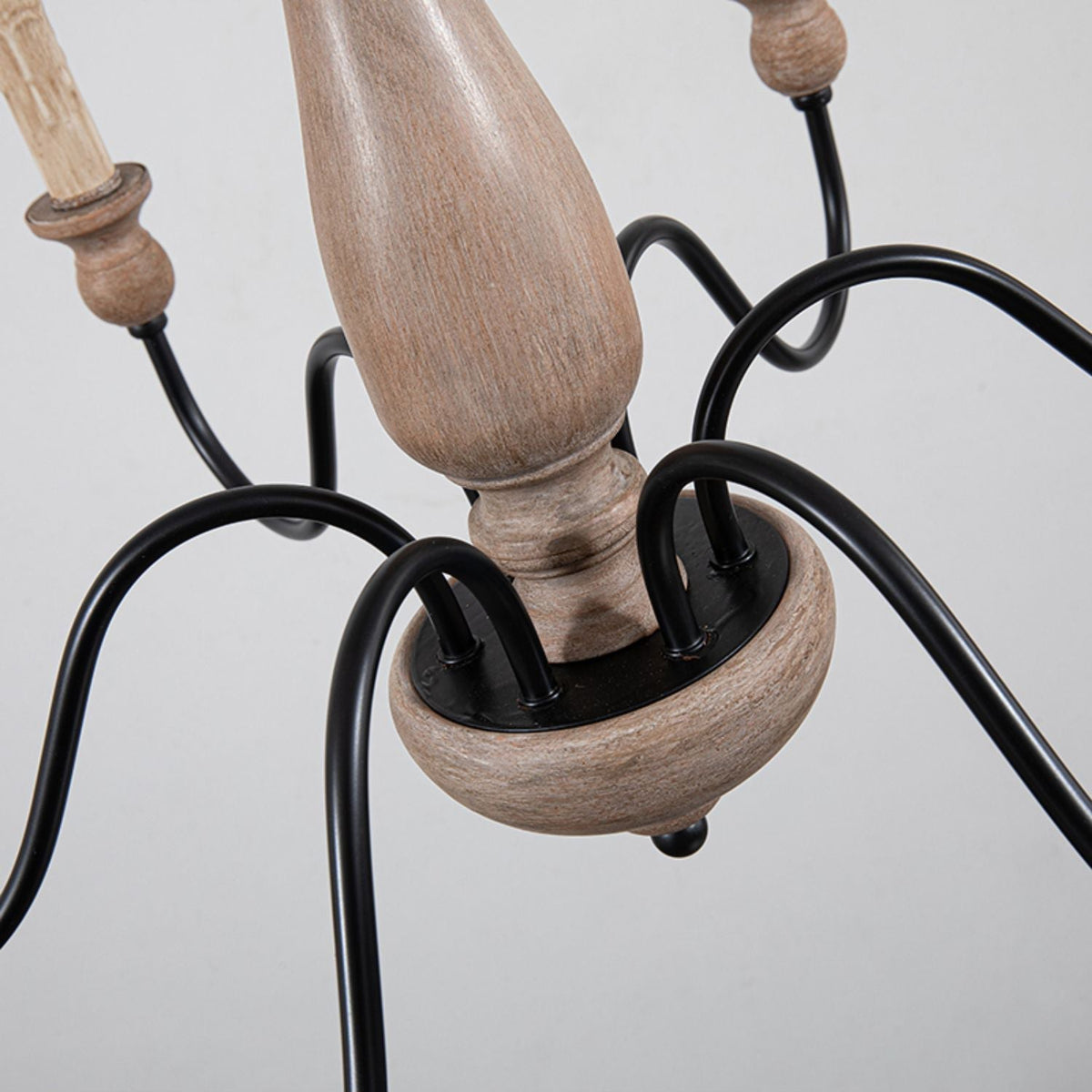 Lustre Bocage en bois et métal – vue 6