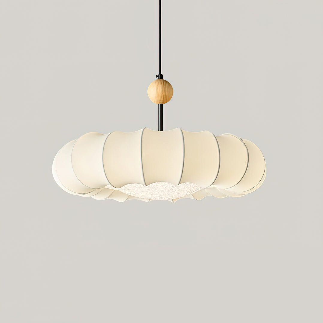 Suspension Ellébore en bois et tissu – vue 19