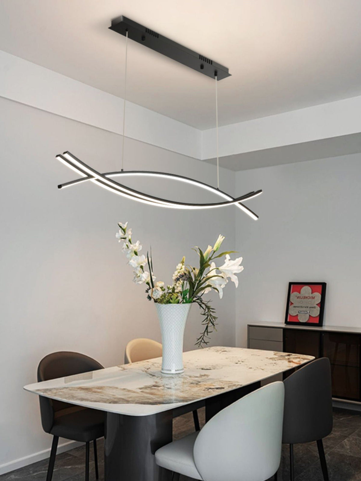 Suspension Serpentine en aluminium – vue 6