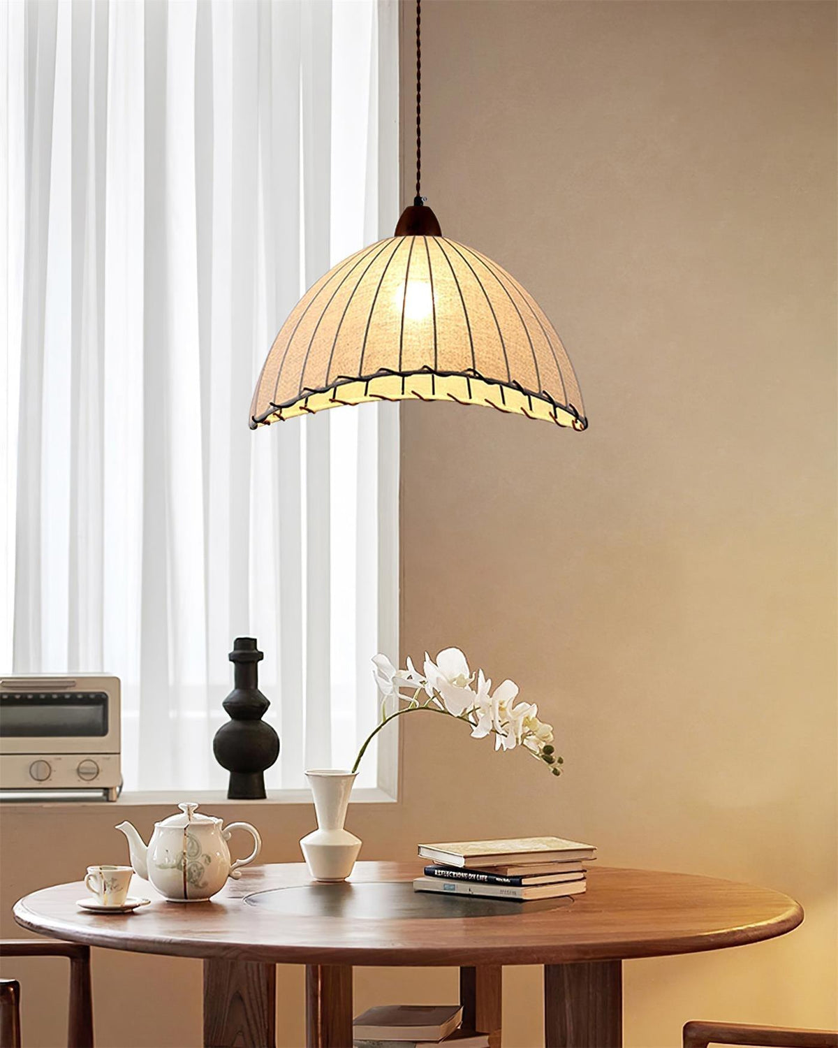 Suspension Valensole en tissu et bois – vue 22